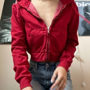 Brandy Melville cropped hoodie